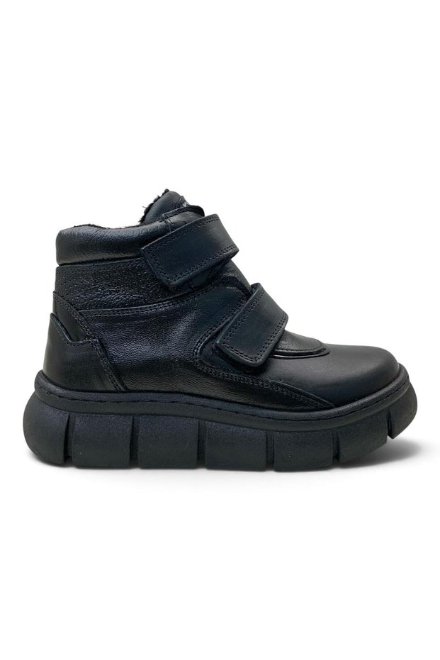 93 Orthopedic 100% Genuine Leather Boys' Black Boots