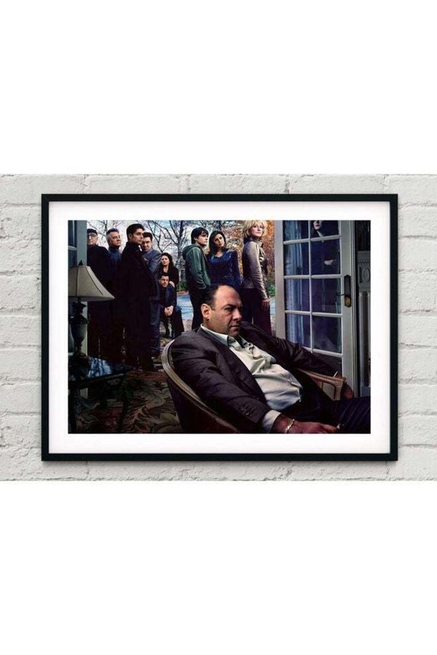 The Sopranos TV Series Poster With Frame Multicolour 30x40cm