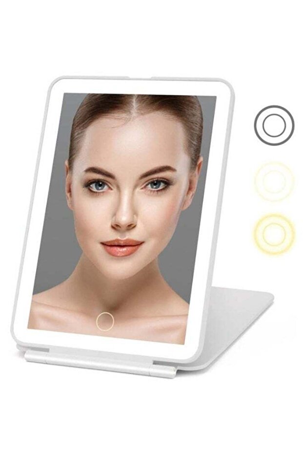 Rechargeable Travel Makeup Mirror 72 LED Lighted Makeup Mirror Travel Mirror Compact Slim LED Vanit