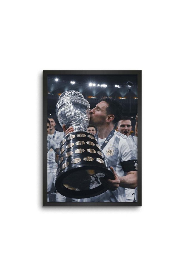 Messi Copa America Victory Framed Poster