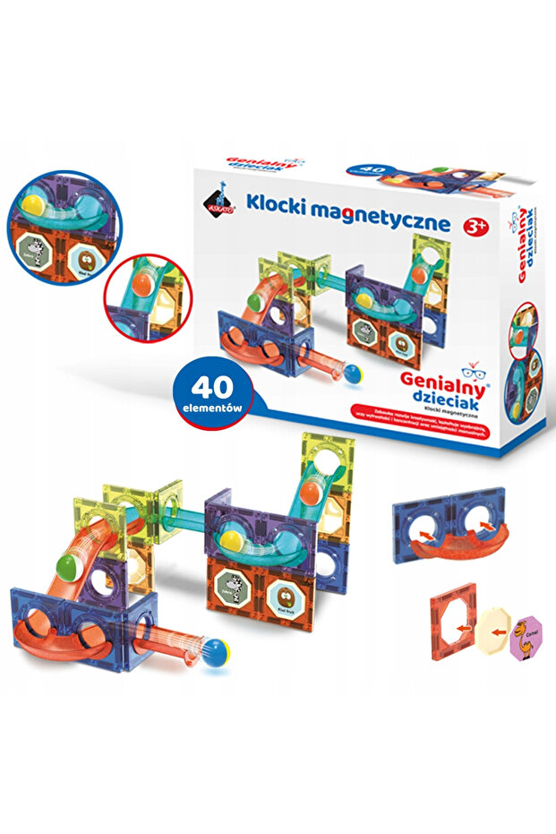 BLOCURI DE CONSTRUCȚIE MAGNETICE CREATIVE 40EL