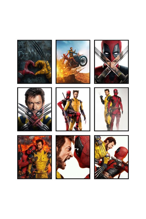 ALAYRA Deadpool and Wolverine Poster - Deadpool Poster, Wolverine Merch, Superhero Movie Wall Art,