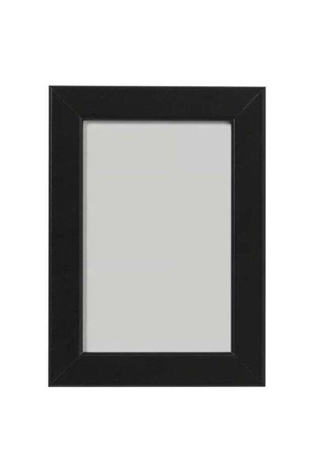 Black Photo Frame 10x15 (4x6 Inch) – Lightweight Wall Frame with Shatterproof Plastic Front, Horiz