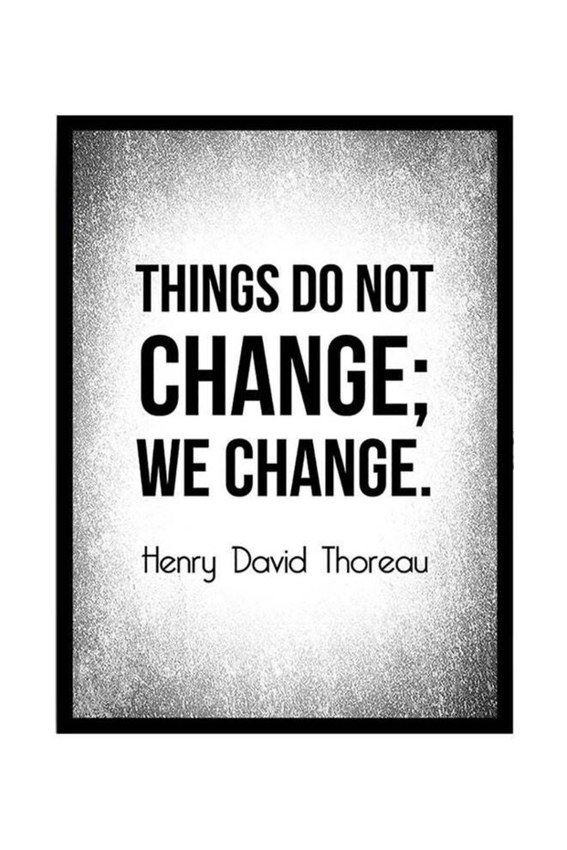 Quotes Poster With Frame White/Black/Grey 40x55cm