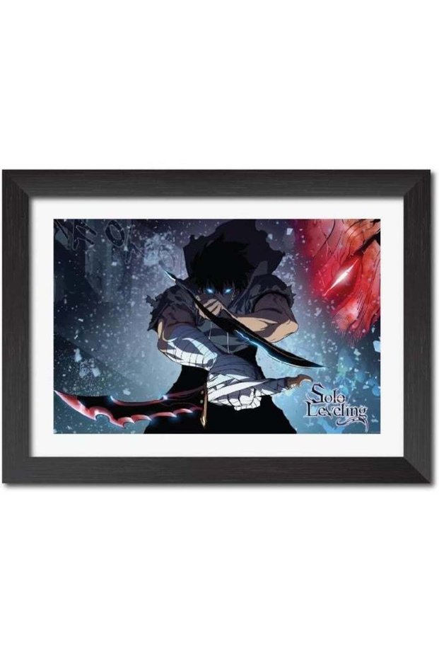 TenorArts Sung Jinwoo Framed Poster Solo Leveling Anime Posters Wall Painting