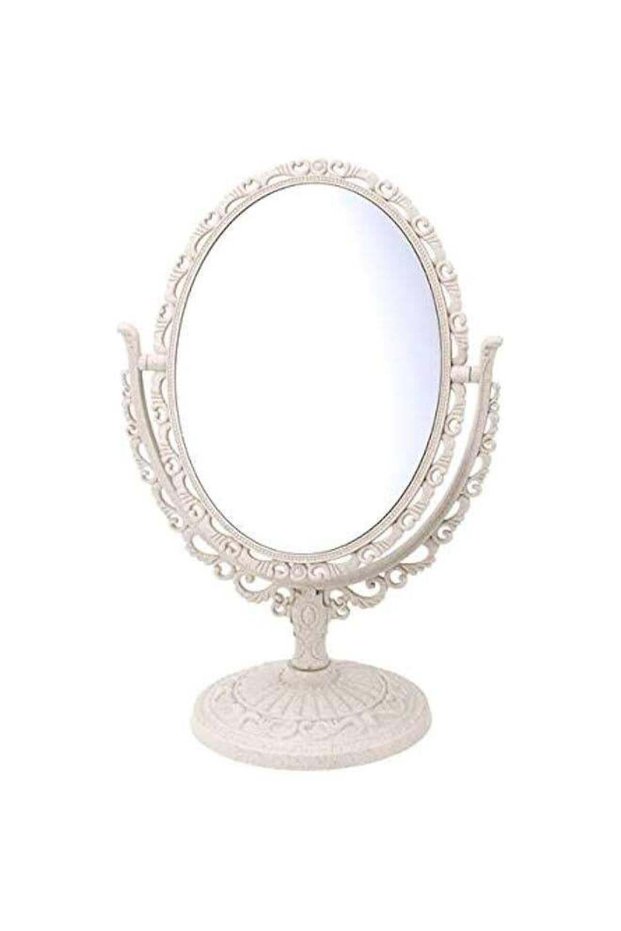 Round Vanity Mirror Vintage Vanity Mirror Tabletop Vanity Mirror Makeup Mirrors Double- Sided Magni