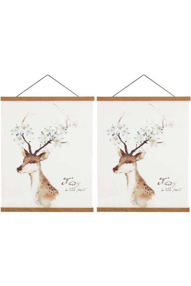 2 Pack Magnetic Poster Hanger Frame, 16x24 16x22 16x20 Light Wood Wooden Magnet Canvas Artwork Prin
