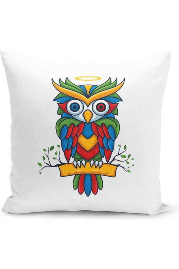 Cute Owl Decorative Pillow Multicolour