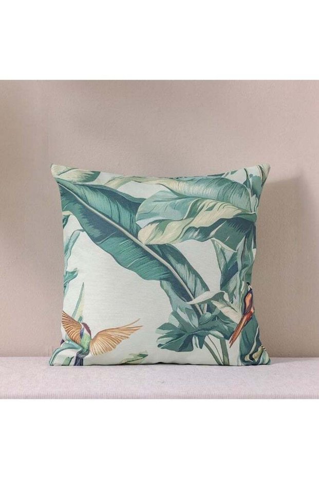 Toss Pillow With Zipper Without Piping | Patio Throw Pillow Garden Farmhouse Decor | Decorative Cus