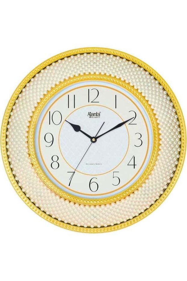 Ajanta Designer Wall Clock 8777 | Silent Sweep Quartz Movement | Premium Metallic Frame | Stylish H