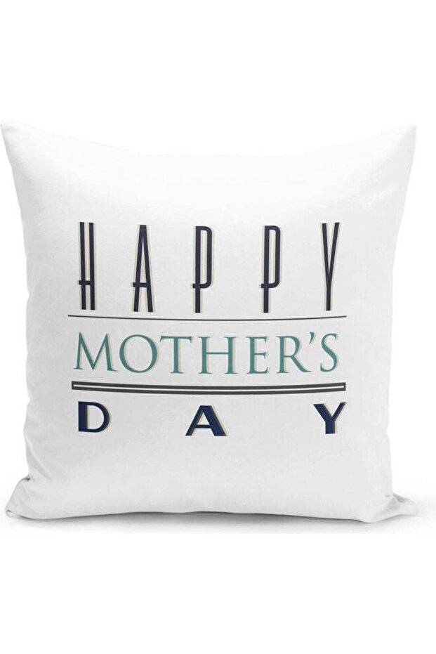 Decorative Throw Best moms day Pillow White 16 x 16inch