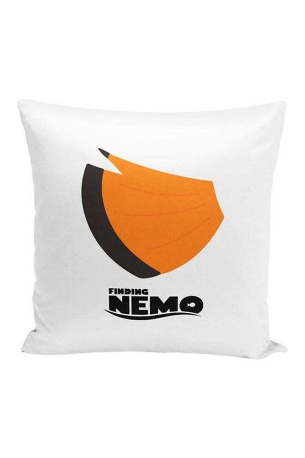 Nemo Tail Design Art Throw Pillow With Stuffing Multicolour 16x16inch