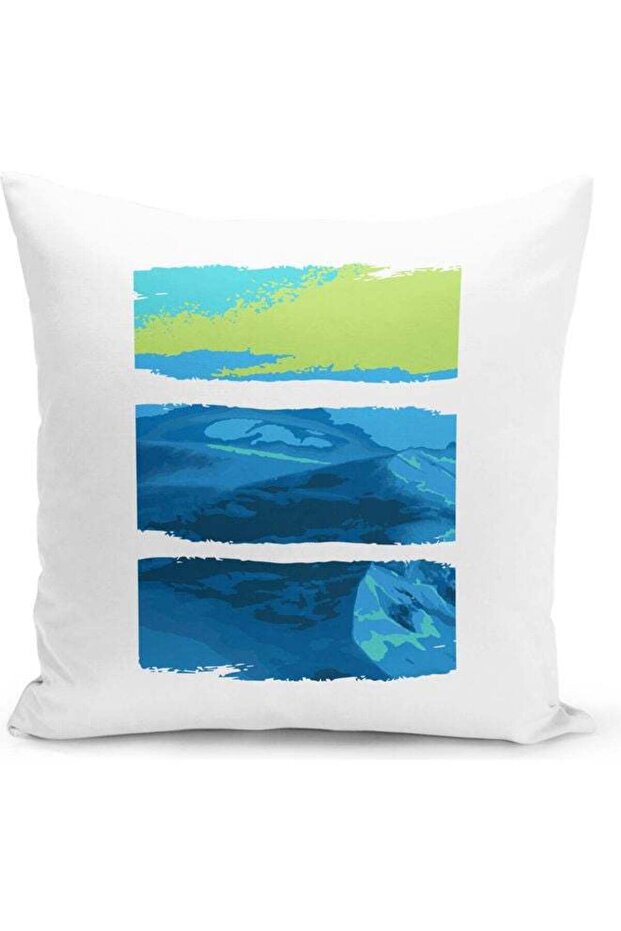 Naturesque Scene Decorative Throw Pillow White