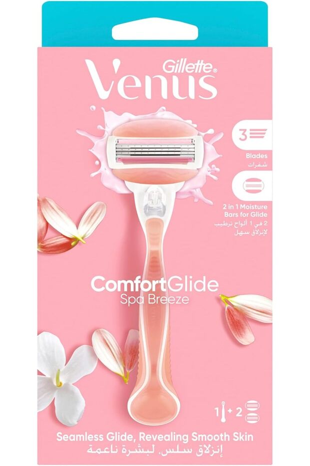 ماكينة حلاقة Breeze Comfort Glide مع عبوتين إضافيتين