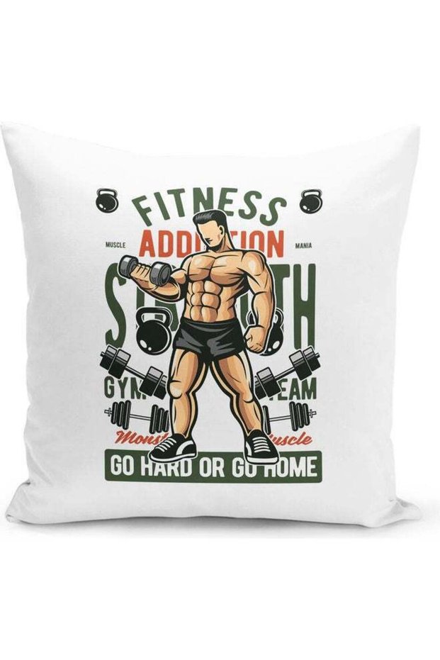 Fitness Addiction Decorative Pillow Multicolour