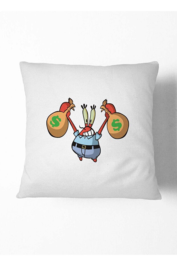 Decorative Cushion Funny Spongebob Mr. Krabs Money Couch Cushion