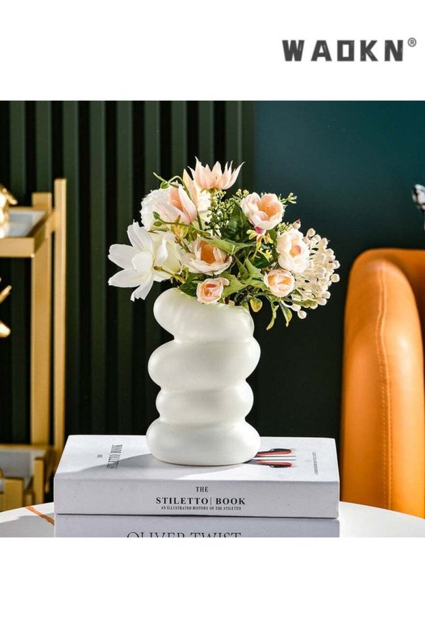 Nordic-style Plastic Spiral Vase, Creative Flower Arrangement Container Decorates Home, Suitable fo