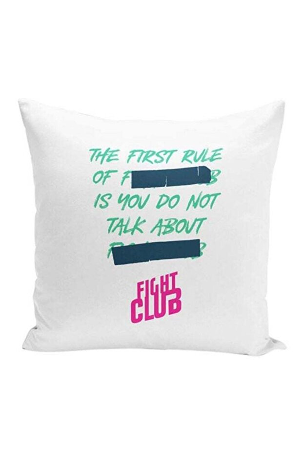 Printed Throw Pillow White/Green/Pink 16x16inch