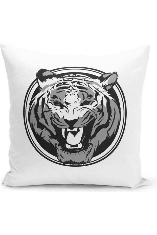 Tiger Print Decorative Pillow Multicolour