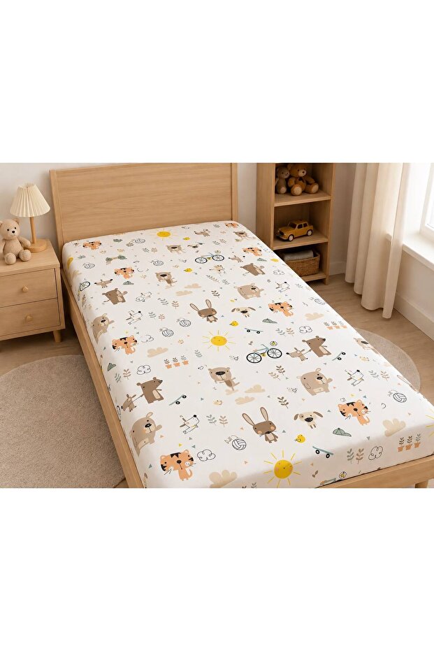 Single Elastic Sheet 100 X 200 (Without Pillow)