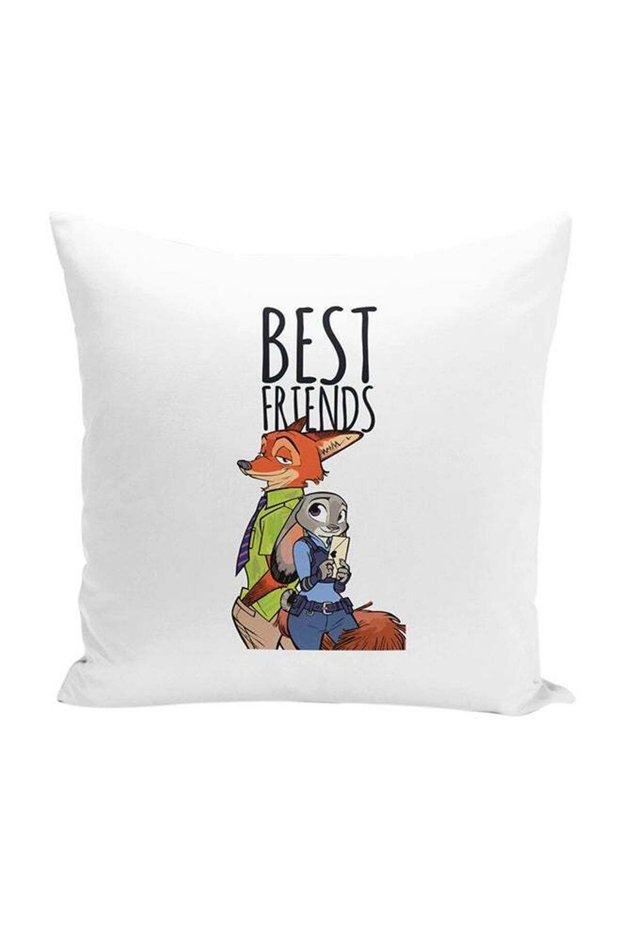 Zootopia Best Friends Throw Pillow With Stuffing Multicolour 16x16inch