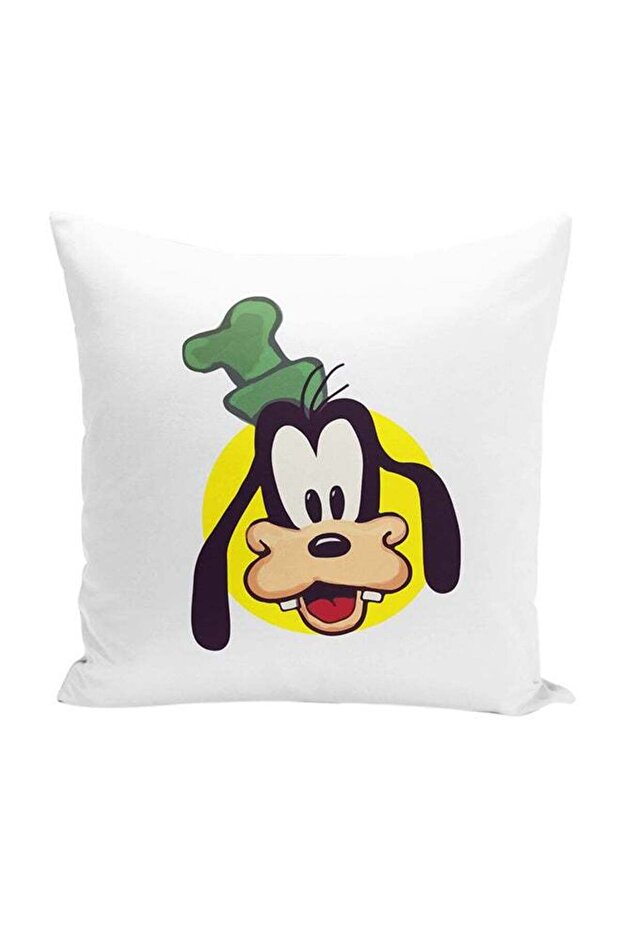 Goofy Face Decorative Throw Pillow White 16 x 16inch