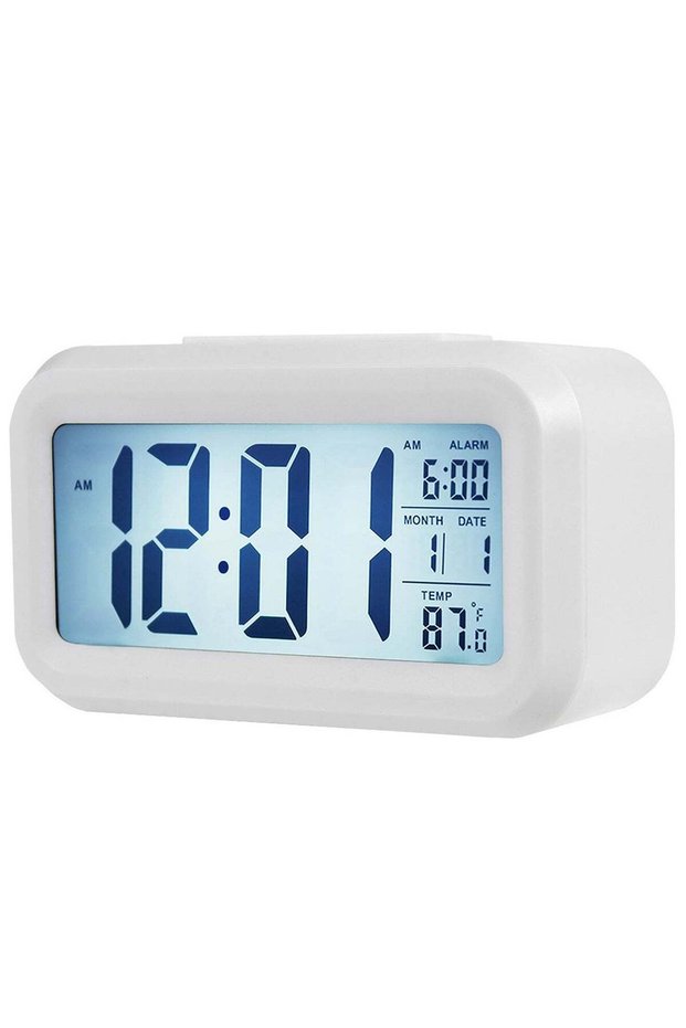 TokFaa Digital Alarm Clock for Bedroom Bedside,Loud Alarm Clock for Heavy Sleepers With LED Display