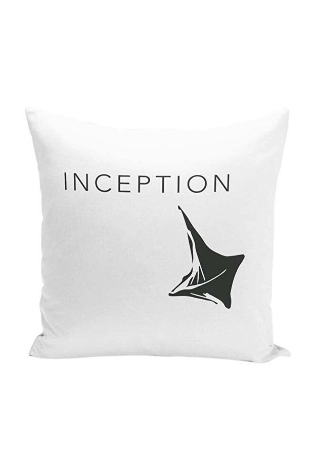 Top Incetion Decorative Throw Pillow White/Black 16 x 16inch