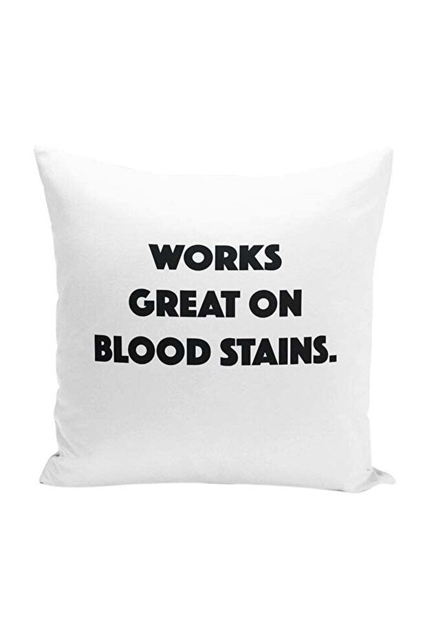 Fight Club Quote Works Great On Stains Decorative Throw Pillow White/Black 16 x 16inch