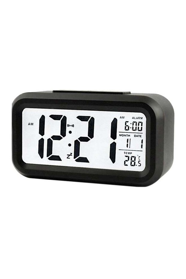 Digital Alarm Clock Black/White