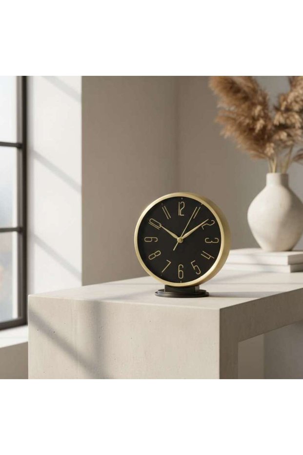 Wardell Table Clock 13x4x14cm - Gold - 195AIC9900876