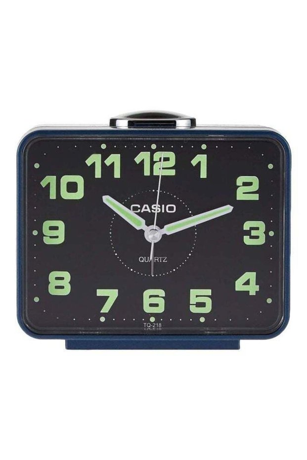 Analog Table Alarm Clock Black/Blue 90x107x60mm