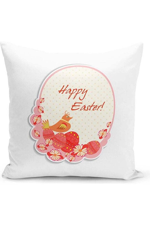 Decorative Throw Easter gifts Pillow White 16 x 16inch