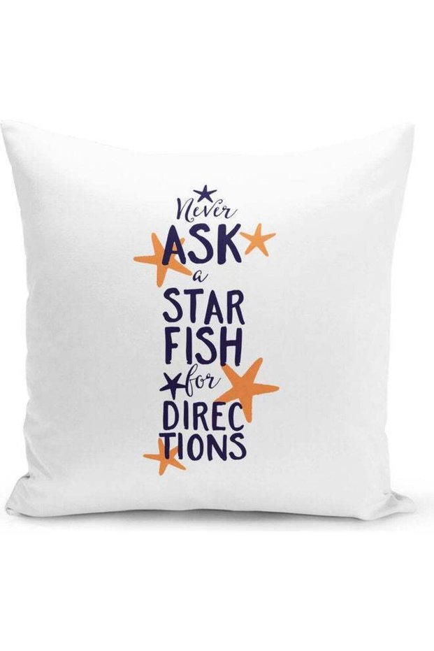 Star Fish Design Decorative Pillow Multicolour