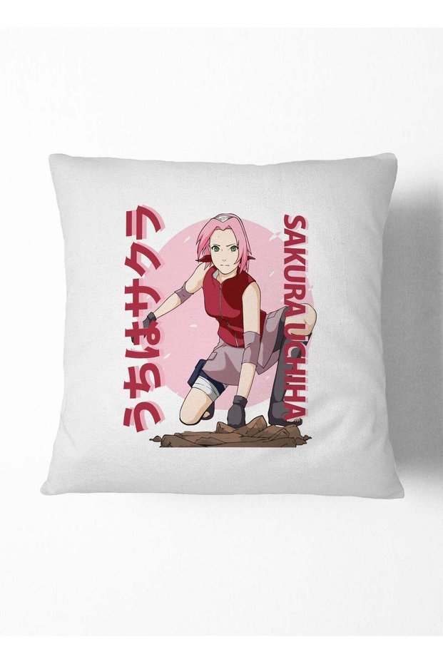 Naruto Jar Sakura Uchiha Couch Cushion kunoichi Decorative Cushion Konohagakure Manga Fan Gift-Naru