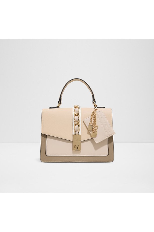 Impasse Ladies Beige Top Handle Bag