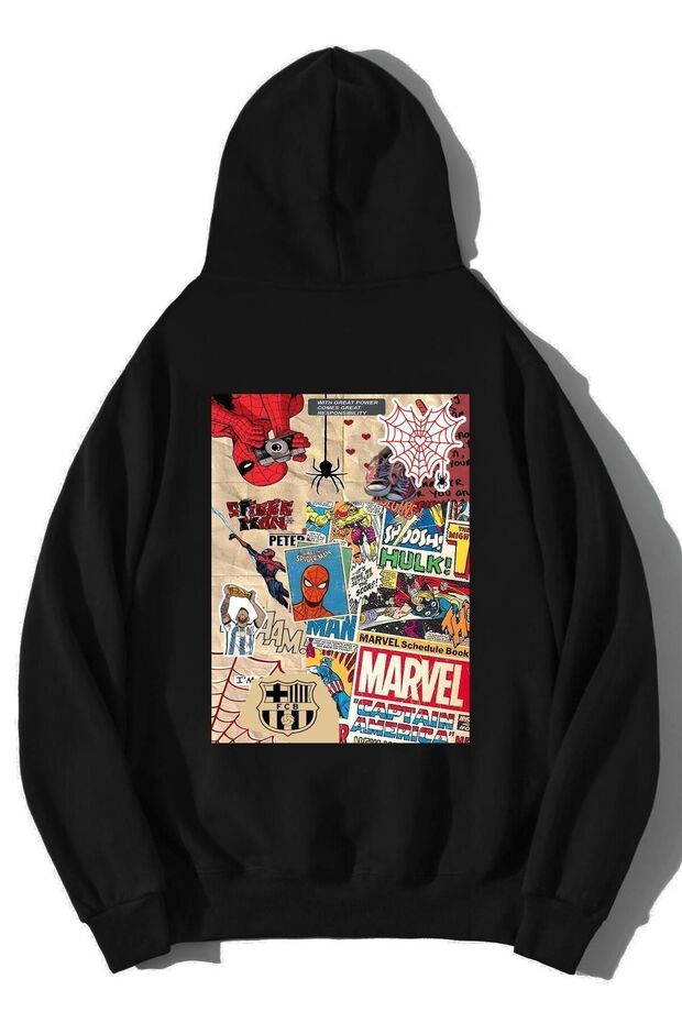 Unisex Oversize Marvel Schedule Book Hoodie