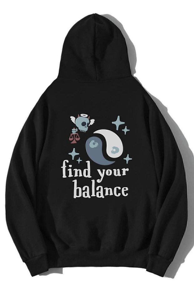 Unisex Oversize Find Your Balance Hoodie