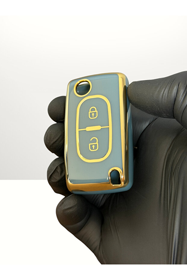 For Peugeot Partner 307 207 308 5008 Citroen Berlingo C2 C3 C4 2 Buttons Silicone Key Protection Case