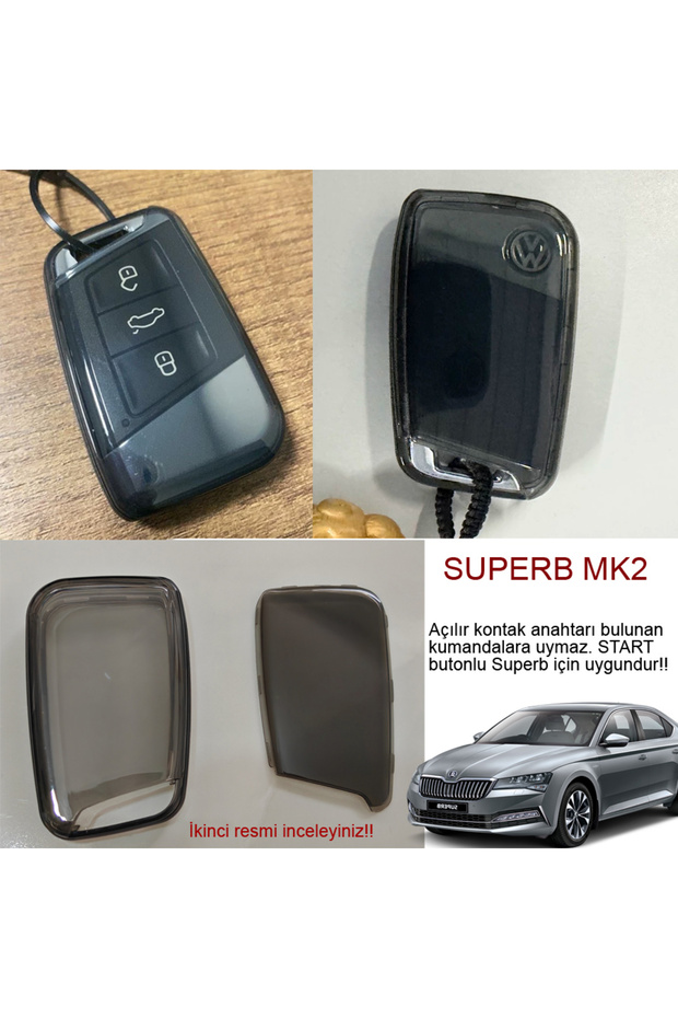 Superb Mk3 Key Case Cover - Superb Key Case Cover Without Remote 1.4Tsi 1.5Tsi 1.6Tdi