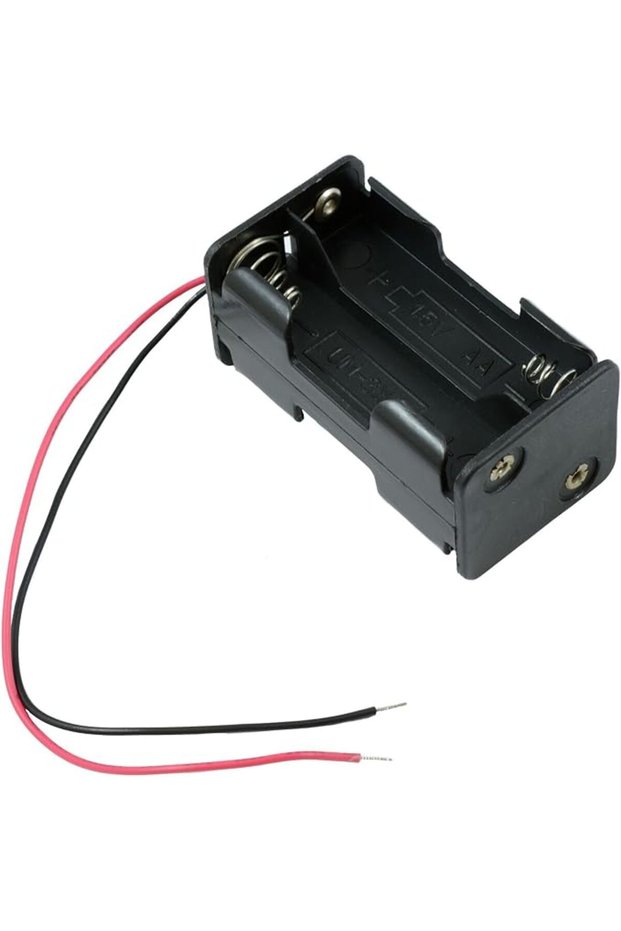 AA x 4 Open Battery Holder Box 2+2 150mm Wires Leads