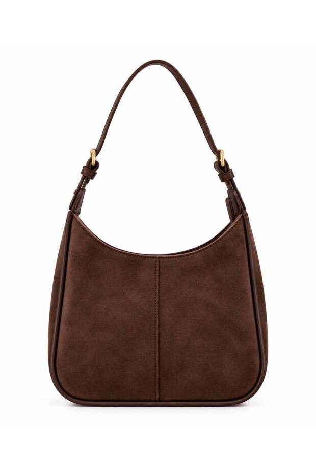 Women's Suede Hand and Shoulder Bag