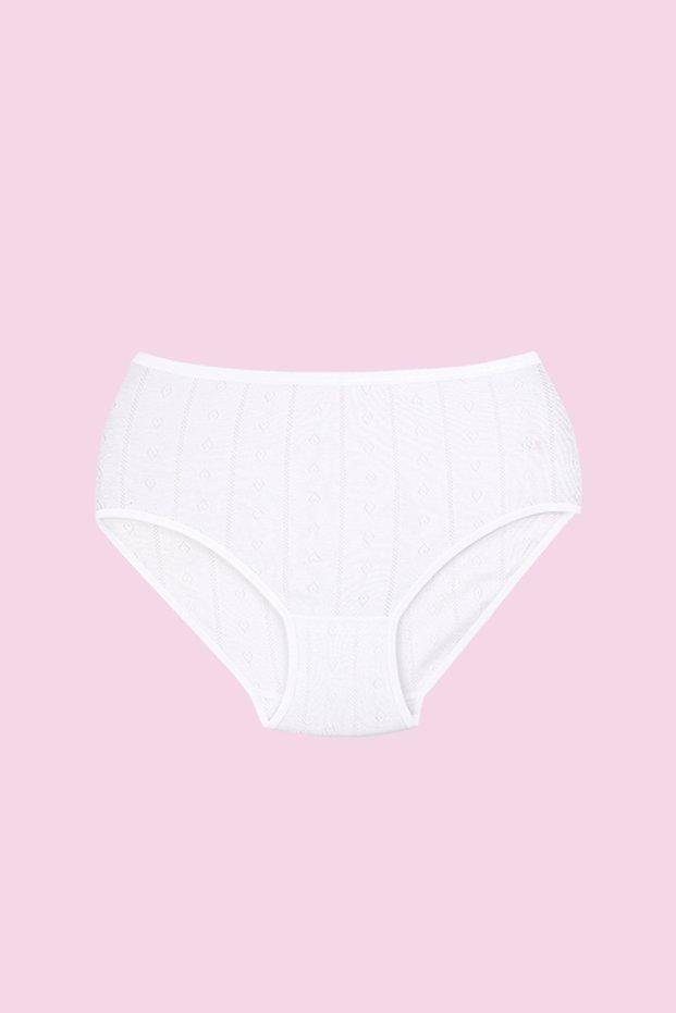 White Transfered Panties 103-1 (12 Pieces)