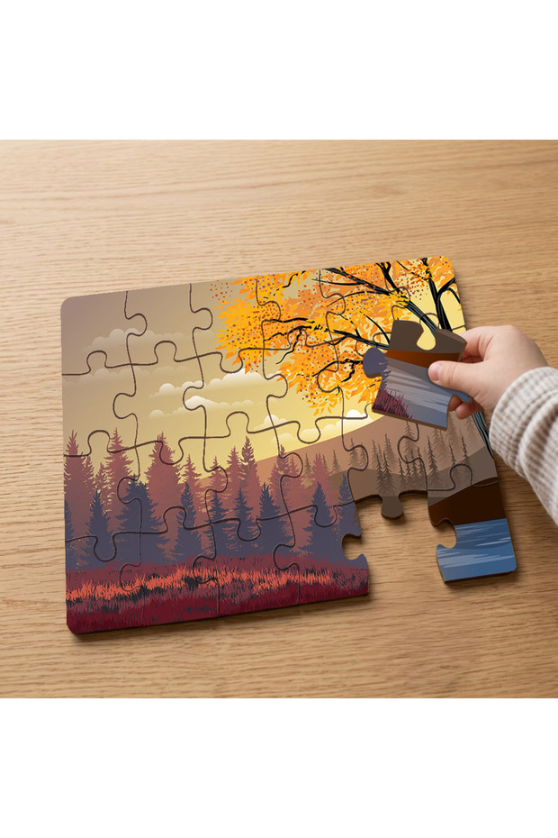 Autumn Forest - 24 Piece Wooden Children's Puzzle with Nature Scenery Design Mpk1146