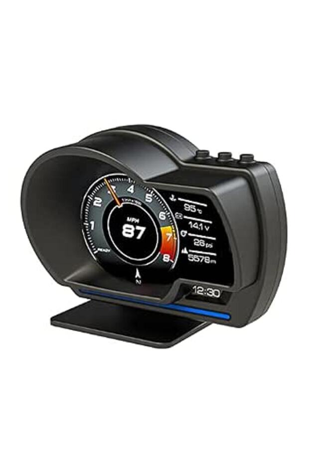 شاشة عرض HUD للسيارة، عداد سرعة ذكي عالي الدقة OBDⅡ، أداة تشخيص أعطال السيارة OBD، قارئ رموز الأعطال