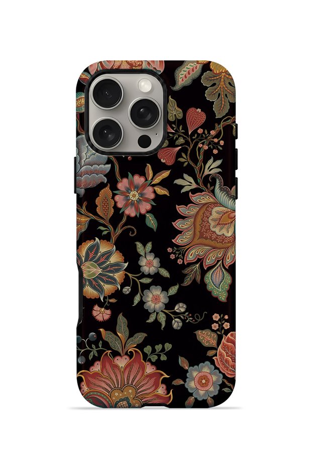 iPhone 16 Pro Max Vorian Double Layer Dark Baroque Floral Case