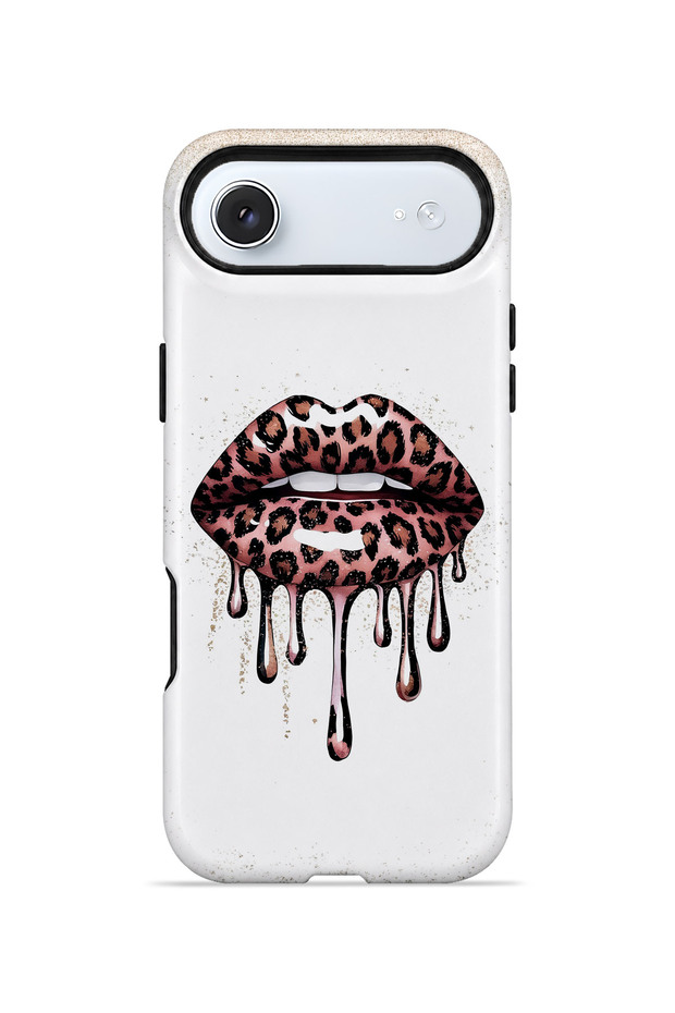 iPhone 17 Air Vorian Magsafe Double Layer Dripping Leopard Lip Case