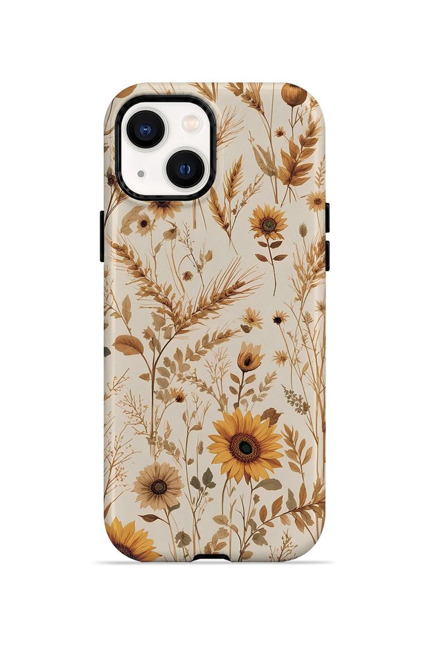 iPhone 15 Vorian Magsafe Dual Layer Sepia Wildflower Case