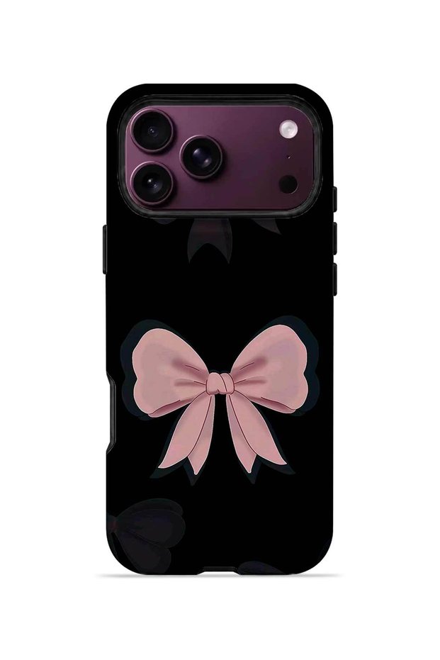iPhone 18 Pro Vorian Magsafe Double Layer Midnight Pink Bow Case
