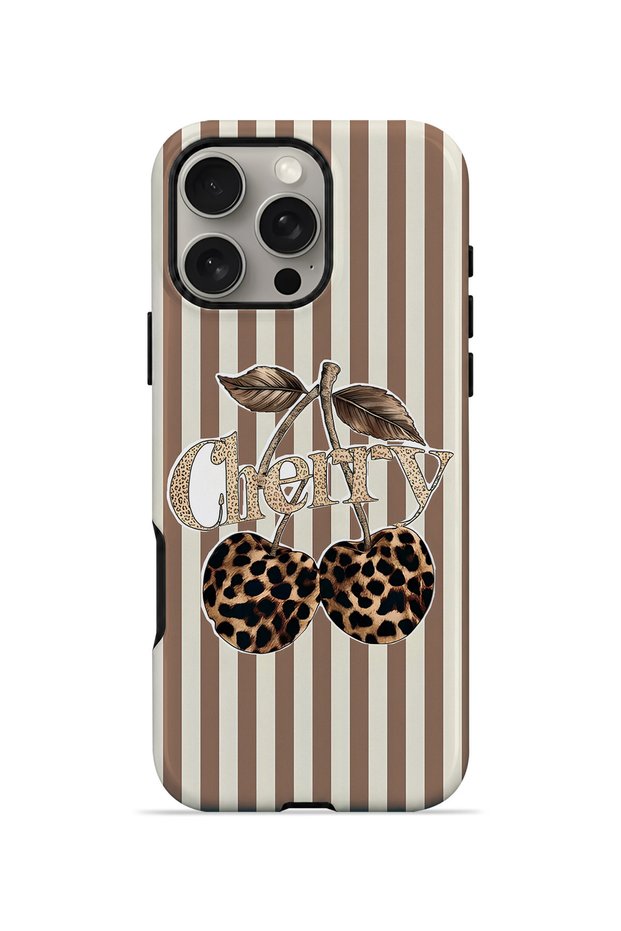 iPhone 16 Pro Vorian Double Layer Cherry Leopard Case